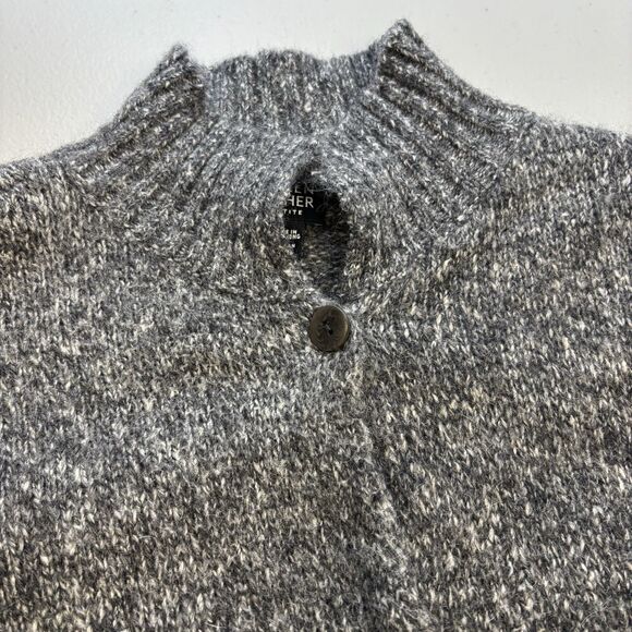 Vintage Eileen Fisher Wool Alpaca Mohair  Button-up Cardigan with Pockets SZ MP - Picture 8 of 15